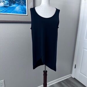 Alfani Black Sleeveless Asymmetrical Tank Dress